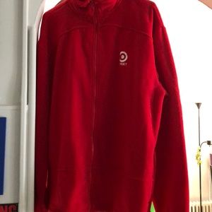 Fleece jacket with target logo